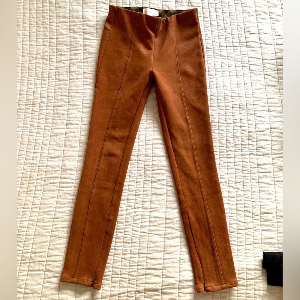 Anthropologie faux suede legging pants